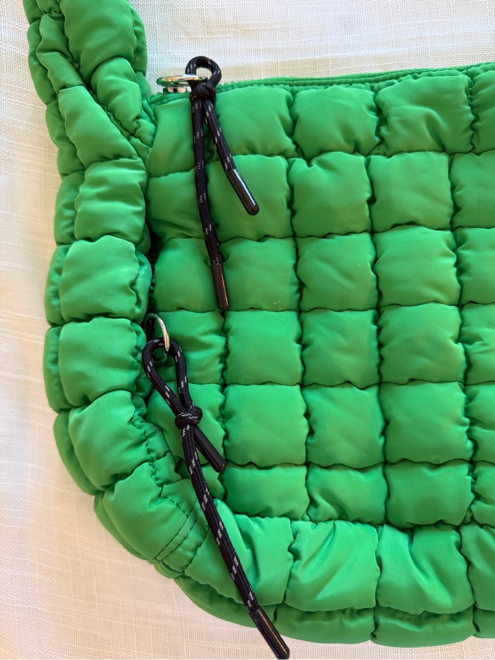 Free People FP Movement Quilted Caryall Sling Bag -Kelly Green - Picture 3 of 8